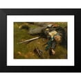 thumbnail image 2 of Jean-Baptiste Édouard Detaille 14x11 Black Modern Framed Museum Art Print Titled - Soldier (Mobile Killed), 2 of 5