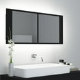 thumbnail image 5 of vidaXL LED Bathroom Mirror Cabinet Concrete Gray 39.4"x4.7"x17.7", 5 of 16