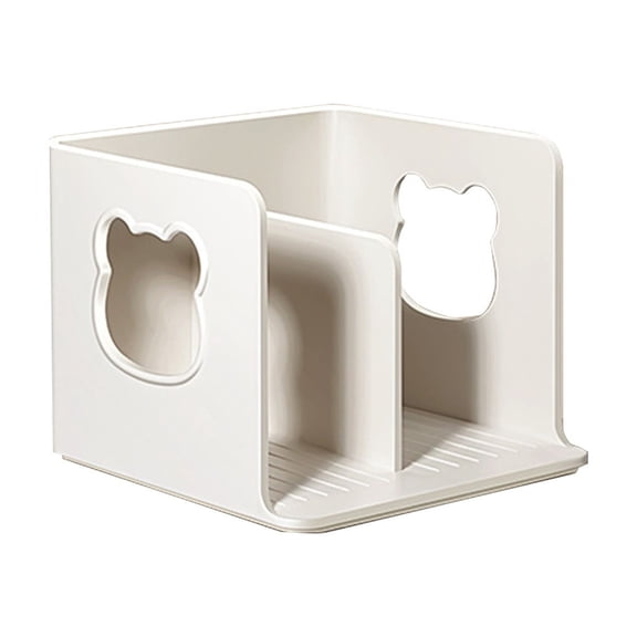 MERILER Bear-Shaped Book Stand with Enhanced Storage and Convenient Design - Premium Material and Safe Rounded Corners for Stable and Cute Book Organization