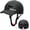 Glossy Textured Black, variant on Bike Helmet Adult - Bicycle Helmets for Men Women - with LED Rear Lights - Baseball Cap Style Adjustable Scooter Helmets for City Road Commuter Cycling Biking Skating