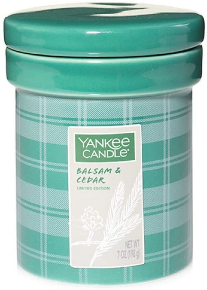 Yankee Candle Balsam & Cedar, Ceramic Crock Candle, 7 oz