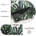thumbnail image 6 of Green Palm Leaves Area Rug 4x6 FT, Non Slip Kids Room Carpet, Summer Tropical Leaf Vintage Washable Soft Floor Carpet Non-Shedding Throw Rug for Dorm Kitchen Study Room Home Office Bedside, 6 of 9