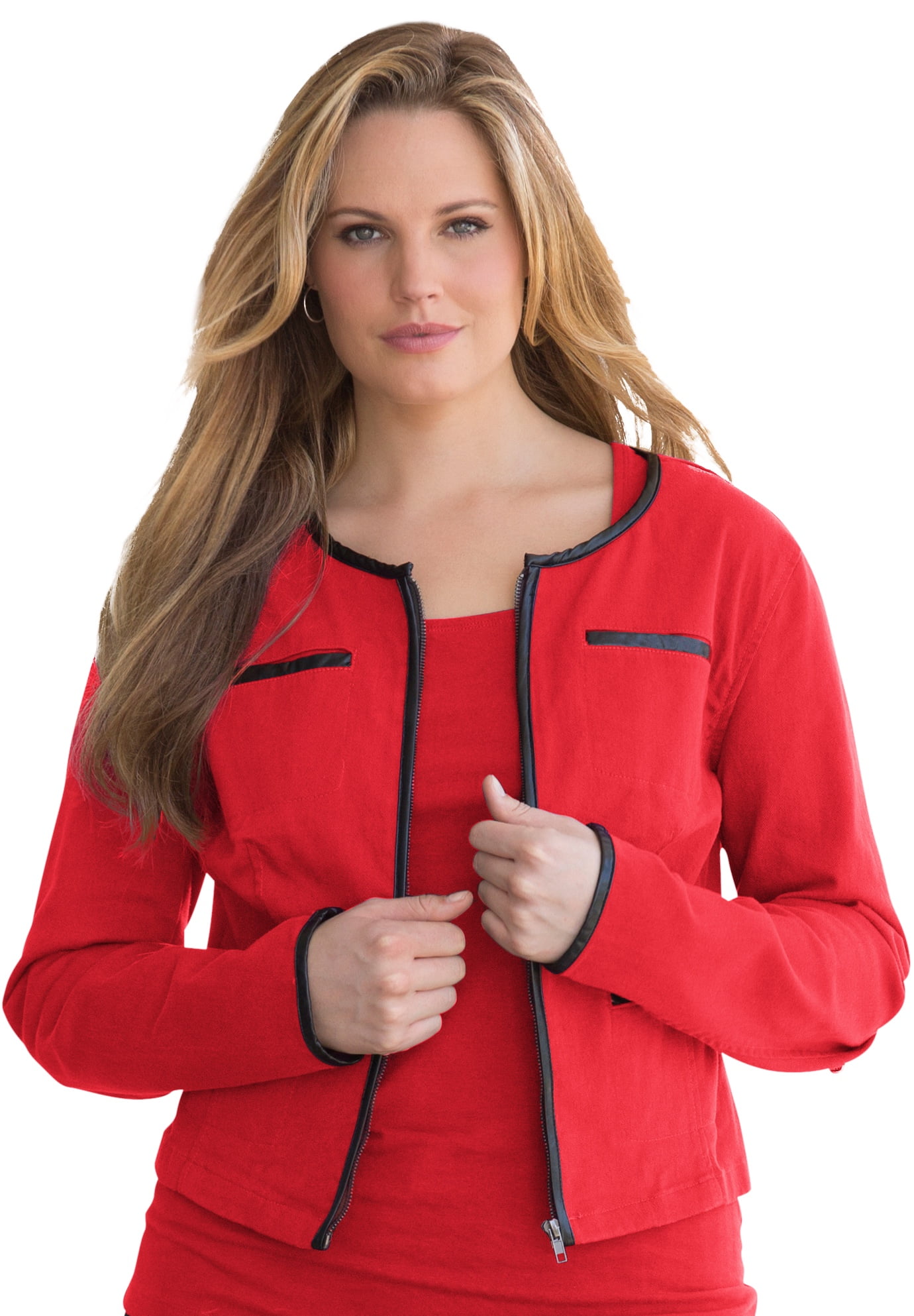 denim long shrug jacket