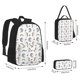 thumbnail image 2 of Disketp Funny Kawaii Unicorns Dancing Mochila Estampada de Gran Capacidad con Lonchera y Estuche, Set de 3 Piezas para Estudiantes, 2 of 7