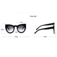 thumbnail image 3 of La Manera Clásica Del Diseñador Del Ojo De Gato De Las Nuevas Mujeres De Los Hombres Sombrea El Negro Brillante De Las Gafas De Sol Sunnimix Gafas de sol de las mujeres, 3 of 8