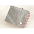 thumbnail image 2 of Ladies Small Heart Decoration Purse Wallet Short Small Purse Large Capacity Wallets, 2 of 7