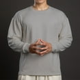thumbnail image 4 of Chiccall Men's Fleece Sweatshirts workout Crew Neck Sweatshirt Heavy Long Sleeve Pullover, 4 of 5