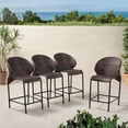 thumbnail image 4 of Noble House Oyster Bay Multi Brown Wicker Counterstool (Set of 4), 4 of 4