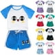 thumbnail image 3 of Odeerbi 1-12 Años Niños Niñas Conjuntos de Verano Estampado Algodón Manga Corta Raglan Camisas Pantalones Cortos Conjunto de Dos Piezas, 3 of 3