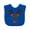Royal Blue, variant on Inktastic Christmas Reindeer Face with Names and Red Nose Boys or Girls Baby Bib