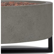 Real Flame Idledale Propane Fire Bowl for Outdoors in Glacier Gray