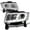 Chrome/Clear, variant on Nuvision for 14-16 Jeep Grand Cherokee LED DRL Projector Headlight Lamps Chrome/Clear