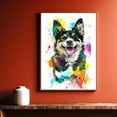 thumbnail image 5 of Swedish Vallhund Canvas Wall Art, Modern Cute Colorful Swedish Vallhund Canvas Dog Art Pictures Wall Decor for Kids Bedroom Decoration Unframed 8x12 inches, 5 of 5
