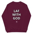 thumbnail image 7 of Laf with God I Unisex Premium Sweatshirt, 7 of 7