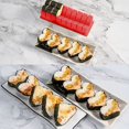 thumbnail image 5 of Kit para hacer sushi de lujo con juego completo de sushi, 10 piezas de plástico para hacer sushi con 8 tenedores para moldes de rollo de sushi, herramienta de sushi para el hogar (rojo) Sincero Electrónica, 5 of 5