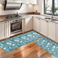 thumbnail image 3 of Kitchen Rugs Sets Of 2,Blue Christmas Polar Bear Pattern Anti Fatigue Kitchen Mat Rugs Non Slip Washable,Decorative Kitchen Floor Mats for Kitchen,Sink,Laundry,17"X47", 3 of 5