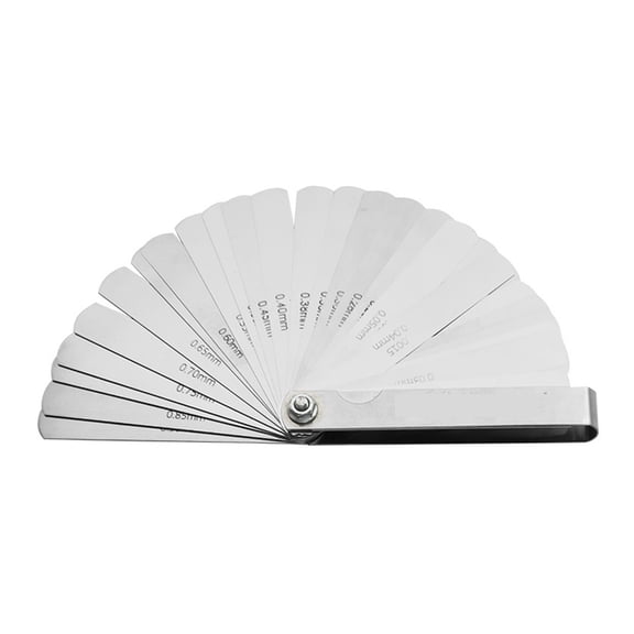32 IN 1 Blade Feeler Gauge Metric and In Gap Measuring Tool Gauge Stainless Steel ,Corrosion-Resistant