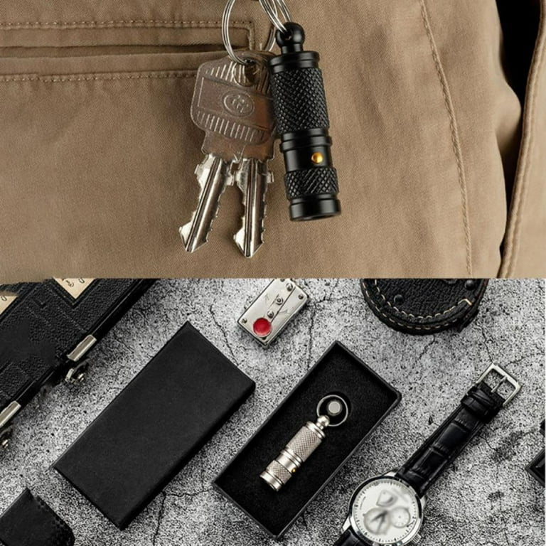 Nitefox Super Mini Small Tiny Keychain Flashlight, Smallest Bright Key Ring Light Torch for EDC Emergency Dog Walking Sleeping Reading G