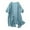 Blue, variant on Linen Cotton Cardigans for Women Soft Life Solid Color Comfy Casual Flowy Shirts Fashion Outfits Lightweight Plain Blouses Summer Vacation Gauze Tops Oversized Blue Xl