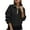 Black, variant on Ahdbta Womens Half Zip Oversized Sweatshirts Fleece Hoodless Hoodies Trendy Long Sleeve Pullover Tops Y2k Fall Clothes with Pocket