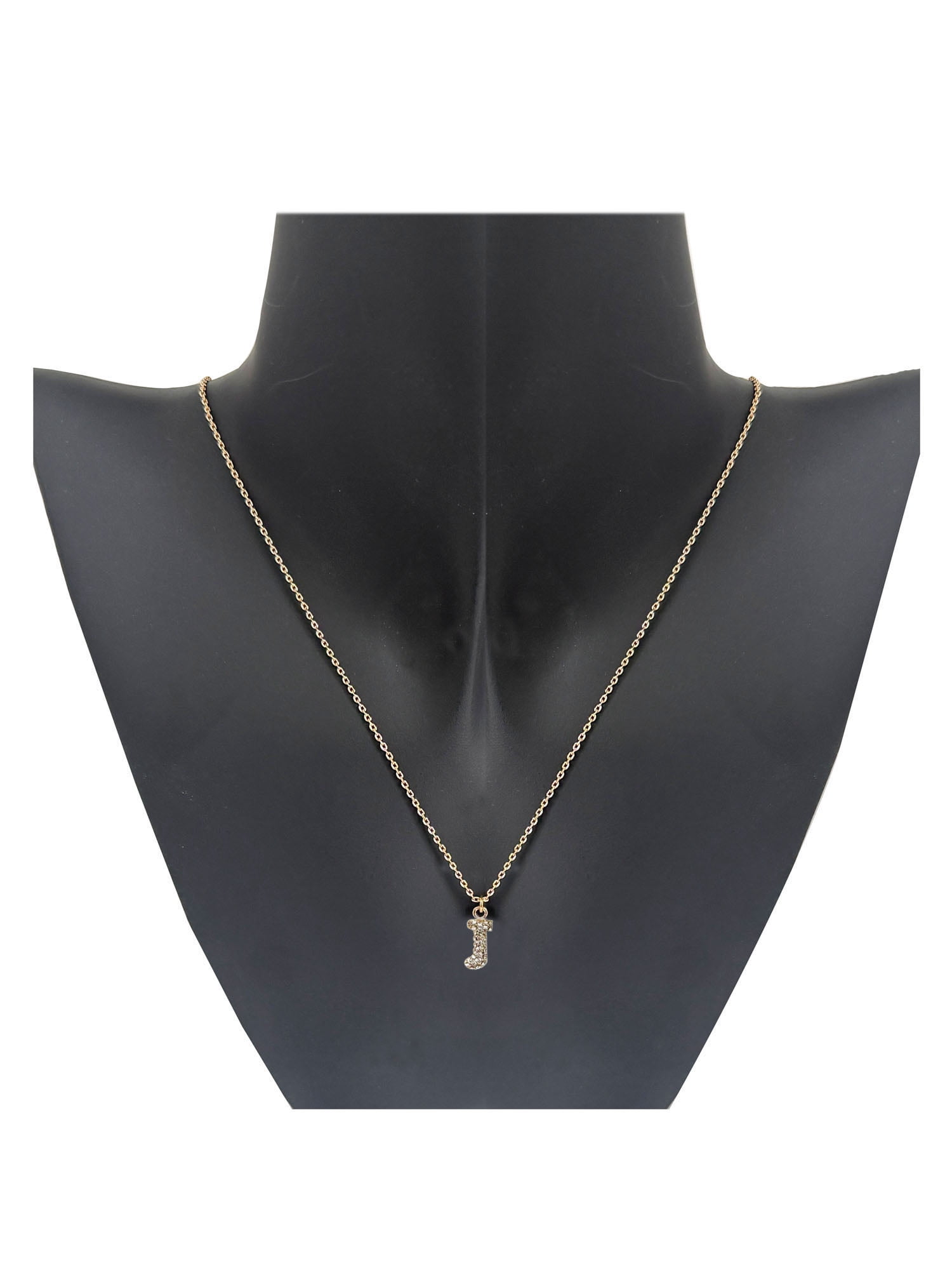 No Boundaries Women’s Initial J Pave Stones Necklace