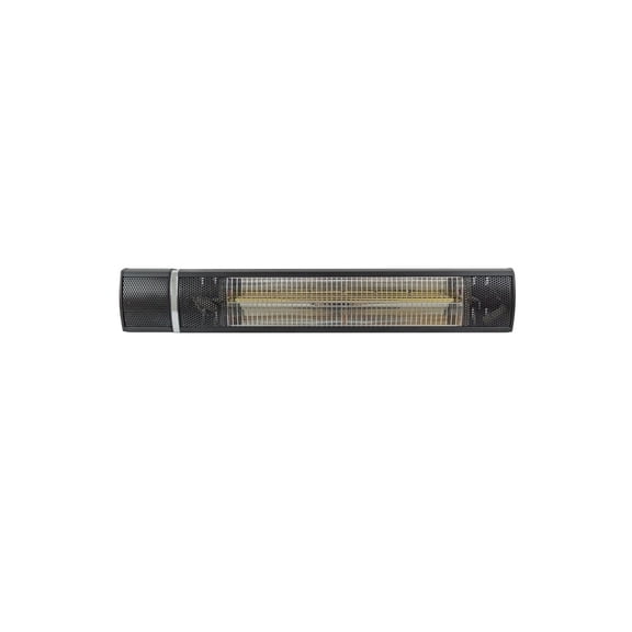 Homestock Artisanal Abode Wall Mount Patio Heater 24x6x4 in Black - Electric, Aluminum Alloy Housing, Remote Control, IP65 Rated