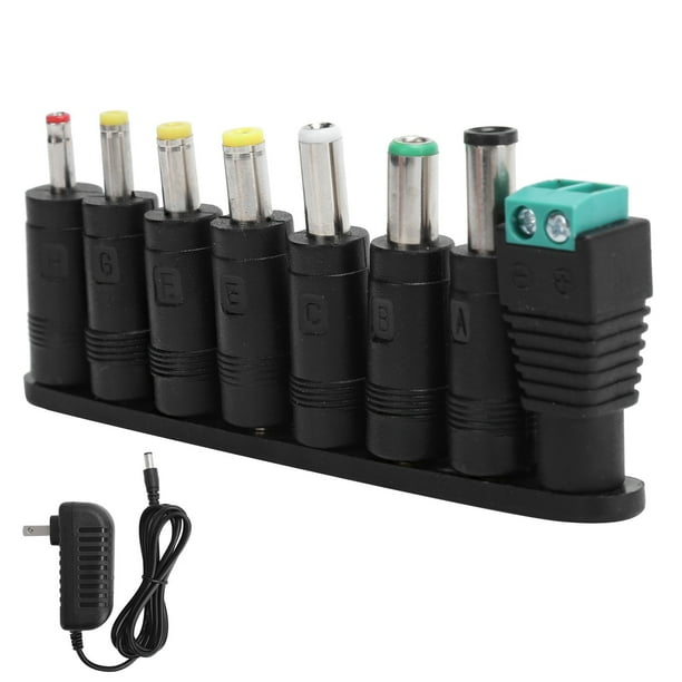 Power Adapterwith DC Conversion Plugs,Power Supply Adapter 12V