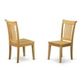 thumbnail image 3 of Modern Dining Table Set 5 Piece - Kitchen Table & 4 Chairs, Oak Finish, Hardwood, 3 of 5