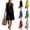 08# Black, variant on Women's 2 Piece Short Sets Linen Sleeve V Neck Halter Matching Short Suit Summer Casual Oversized Outfits Blue S