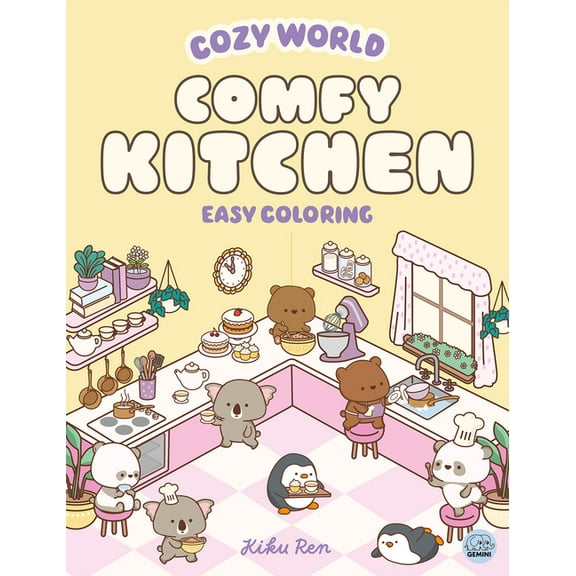 Cozy World Cozy World Comfy Kitchen: Easy Coloring for Teens, Young Adults, and Adults, (Paperback)