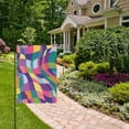 thumbnail image 2 of Yayeee Garden Flag 12" x 18" Double Sided Outdoor Yard Lawn Holiday Decorations, Colorful Wavy Pattern, 2 of 6