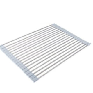 Roll-up Drying Rack wrapped by FDA approved Silicone, highly heat  resistance and versatile in usage. NDA0035