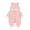 Pink, variant on WREESH Baby Newborn Girls Boys Bodysuit Layette Onesies Toddler Winter Warm Coat Knit Outwear Hooded Jumpsuit Baby Clothes Gray