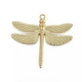 thumbnail image 3 of EOEMY 5Pc Matte Gold Tibetan Alloy Big Pendants Dragonfly Nickel Free Charms 63.5X72mm, 3 of 3
