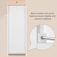 thumbnail image 6 of White wooden freestanding bathroom storage cabinet with 4 smooth-glide drawers, space-saving design for toiletries, towels & cleaning supplies, white, 6 of 6