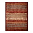 thumbnail image 2 of BNM Rustic Farmhouse Striped Indoor Area Rug, 5' x 8', Brown, 2 of 7