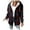 Red-C, variant on Winter Womens Comfortable Jacket Long-sleeved Printe Hooded Casual Checkered Striped Red-C Outwear Jackets S