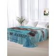 thumbnail image 6 of Coastal Sea Turtle Flat Sheet Only Twin Size, Soft Breathable Bed Top Sheets for Mattress, Blue Nautical Summer Beach Vintage Luxury Bedding Flat Sheets for Home Hotel Bedroom Bed Protection, 6 of 9