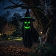 thumbnail image 3 of Halloween Decorations Outdoor Indoor, Hanging Spooky Ghost Decorations with Glowing Face, Hanging Ghost Halloween Decor for Yard Porch Garden Lawn Party, 3 of 8
