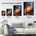 thumbnail image 3 of Artery8 Spiral Galaxy Dust Cloud Stars Space Universe For Living Room Artwork Framed Wall Art Print A4, 3 of 5