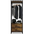 thumbnail image 2 of Sorbus Clothing Rack with Drawers - Clothes Stand Dresser - Wood Top, Steel Frame, & Fabric Drawers - Tall Closet Storage Organizer - Stand Alone Garment Rack for Hanging Shirts, Dresses., 2 of 2
