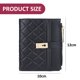 thumbnail image 2 of Cartera pequeña para mujer, billetera minimalista de cuero PU con dos pliegues y tarjetero, 2 of 5