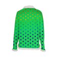thumbnail image 2 of ZUKMRJPC Christmas Sweaters for Women Fur Collared Fashion Colorful Wave Point Pullover Casual Soft Comfy Long Sleeve Party Holiday Tops, 2 of 5