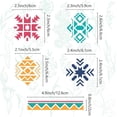 thumbnail image 3 of Ethnic Aztec Theme Stainless Steel Metal Cutting Dies Stencils for DIY Scrapbooking/Photo Album Decorative Embossing Matte Stainless Steel Color Mixed Shapes 190x140mm, 3 of 7