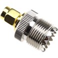 thumbnail image 2 of 2 uds macho a UHF PL259 SMA hembra latón Cable Coaxial enchufe acoplador adaptador enchufe mamparo montaje conector reemplazo esquí esquí Gafas de esquí, 2 of 4
