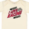 thumbnail image 4 of Inktastic I Love Racing with Tire Marks Boys or Girls Baby Bodysuit, 4 of 5