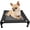 Black Bed, variant on Elevated pet bed with mesh, suitable for small pets, raised nest