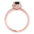 thumbnail image 4 of Aonejewelry 1.25 Ct. Ttw Black Diamond Wedding Engagement Ring In 14k Solid Rose Gold, 4 of 4