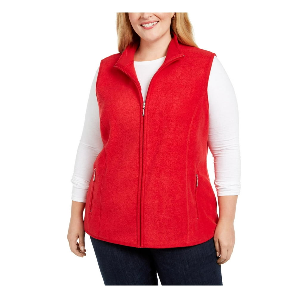 Karen Scott Karen Scott Sport Womens Plus Zeroproof Fleece Fitness