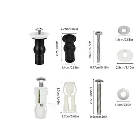 

Toilet Seat Cover Close Top Fix Screws Nut Lid Pan Fixing HINGES Hole Fitting